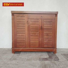 Tủ Cất Giày Dép Gỗ Veneer Xoan Lá Sách 1m Đẹp Giá Rẻ