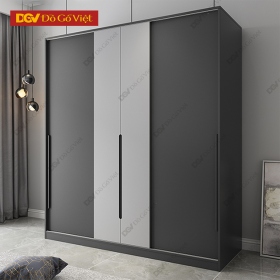 Tủ Chứa Quần Áo MDF Cửa Trượt Kiểu Sang Trọng Bền Đẹp Rẻ