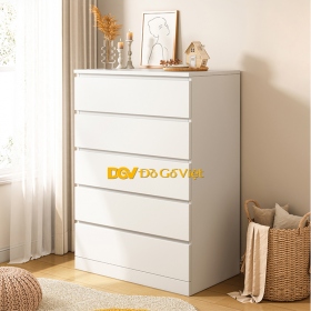 Tủ Compot Để Đồ Phòng Khách Gỗ MDF Lõi Xanh Màu Trắng Đẹp