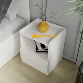 Tủ Đầu Giường 1 Ngăn Kéo Đơn Giản Màu Trắng Mẫu Mới 2025