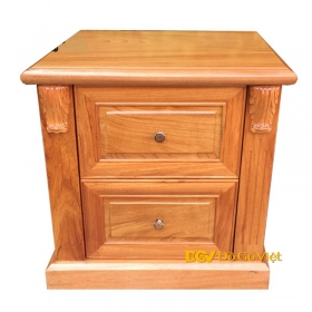 Tủ Đầu Giường 2 Ngăn Gỗ Gõ Đỏ Hiện Đại Bền Đẹp Giá Rẻ