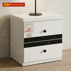 Tủ Đầu Giường Gỗ Công Nghiệp Thiết Kế Phối Sọc Ấn Tượng