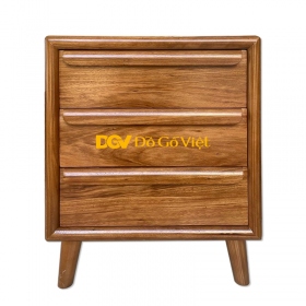 Tủ Đầu Giường Tay Nắm Cong Hiện Đại Gỗ Hương Xám Mẫu Mới Đẹp Rẻ