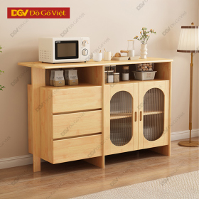 Tủ Để Dụng Cụ Nhà Bếp Chén Bát Vân Sồi Đa Năng Nhỏ Gọn