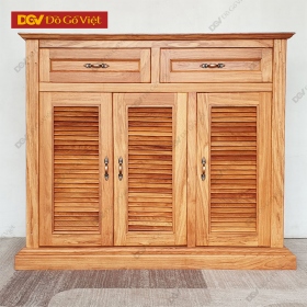 Tủ Để Giày Gỗ Gõ Đỏ Lá Sách Đẹp Giá Rẻ
