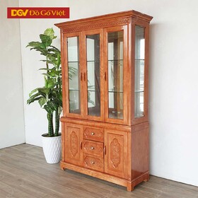 Tủ Để Ly và Rượu Gỗ Tự Nhiên Sồi Nga Đẹp Giá Rẻ