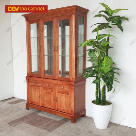 Tủ Để Ly và Rượu Gỗ Xoan Đào Đẹp Giá Rẻ