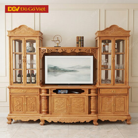 Tủ Để Rượu Phòng Khách Kết Hợp Kệ Tivi Đa Dụng