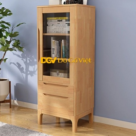 Tủ Để Sách Vở Hồ Sơ Giấy Tờ Khung Gỗ Tự Nhiên Vân Sồi Đẹp