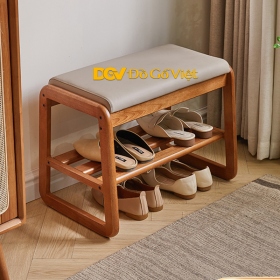 Kệ Dép Bằng Gỗ Sồi Tự Nhiên Kiểu Dáng Đơn Giản Cho Phòng...