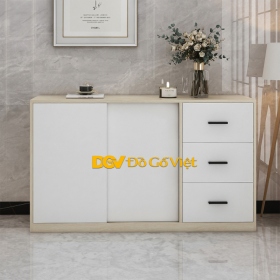 Tủ Đồ Phòng Khách Cánh Lùa Nhiều Tầng Kệ Tối Ưu Diện Tích