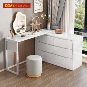 Tủ Đựng Đồ Mini Phòng Ngủ Kèm Kệ Mỹ Phẩm Veneer Sồi