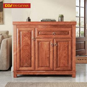 Tủ Đựng Giày 3 Cánh Gỗ Hương Đá Nhỏ Gọn Cho Phòng Khách
