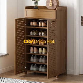 Tủ Đựng Giày Dép Bằng Gỗ Tự Nhiên Đa Hộc Kệ Tối Ưu Diện Tích