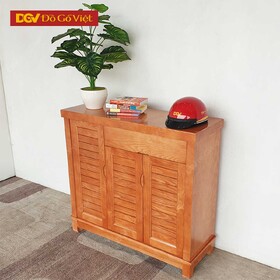 Tủ Đựng Giày Dép Gỗ Veneer Sồi 3 Cánh Hiện Đại Đẹp Giá Tốt