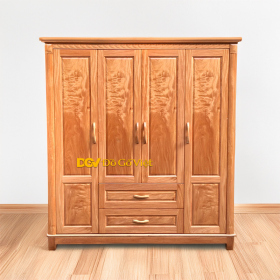 Tủ Đựng Quần Áo Gỗ Đẹp Hiện Đại 4 Cánh Lớn Cho Gia Đình