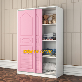Tủ Đựng Quần Áo Trẻ Em Màu Hồng Phối Trắng Độc Đáo