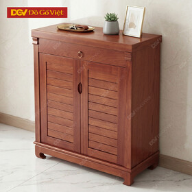 Tủ Giày Dép Gỗ Tự Nhiên Vân Xoan Đào 80cm Đẹp Giá Rẻ