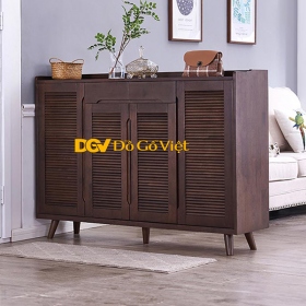 Tủ Giày Gỗ Căm Xe Cho Gia Đình Chất Lượng Cao Độ Bền Tốt