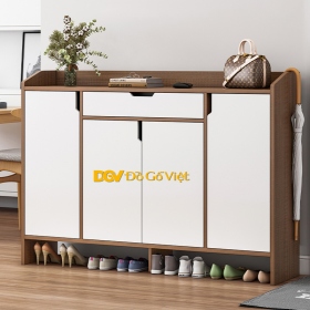 Tủ Giày Ngoài Hành Lang Cho Căn Hộ Nhỏ Gỗ MDF Lõi Xanh