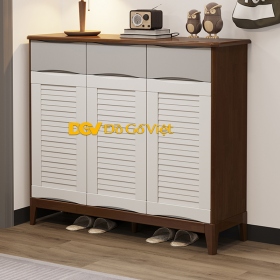 Tủ Gỗ Để Giày Cánh Trắng Kiểu Hiện Đại Mẫu Mới Nhất 2025