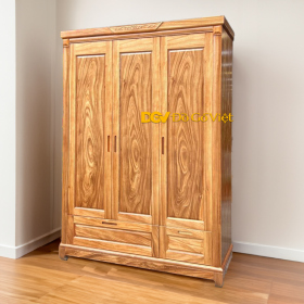 Tủ Gỗ Tự Nhiên Hiện Đại Vân Gỗ Hương Xám Mộc Mạc Đẹp