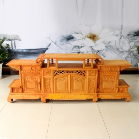 Tủ Kệ Để Tivi Gỗ Gõ Đỏ Nhóm 1 Chạm Hoa Văn Cao Cấp