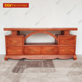 Tủ Kệ Tivi Gỗ Hương Đá Vòm Hiện Đại Đẹp Giá Rẻ