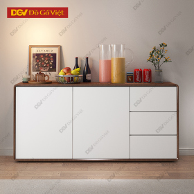 Tủ Để Đồ Dùng Nhà Bếp Cho Gia Đình Gỗ Sồi Hiện Đại