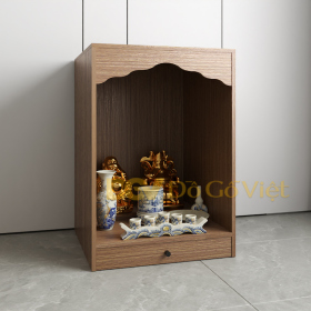 Tủ Phòng Thờ Nhỏ Kích Thước Chuẩn Lỗ Ban Cầu Tài Lộc