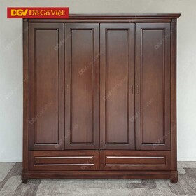 Tủ Quần Áo 4 Cánh Gỗ Mun Nam Phi Đẹp Giá Rẻ