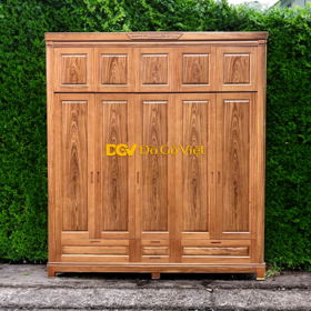 Tủ Quần Áo Đẹp Hiện Đại Kiểu Cánh Mở Mặt Pano Tối Giản