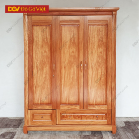 Tủ Quần Áo Gia Đình Gỗ Đinh Hương 3 Cánh Đẹp Giá Cạnh Tranh