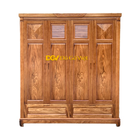 Tủ Quần Áo Gỗ Đẹp Hiện Đại Kiểu Chân Cao Bảo Vệ Áo Quần Tốt