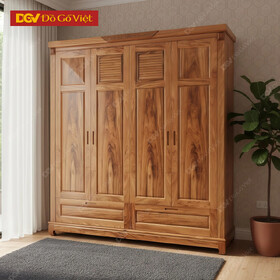 Tủ Quần Áo Gỗ Đẹp Hiện Đại Kiểu Chân Cao Bảo Vệ Áo Quần Tốt