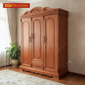 Tủ Quần Áo Gỗ Hương Đá Tự Nhiên Chạm Khắc Đẹp