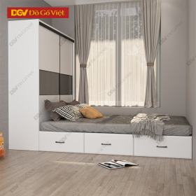 Tủ Quần Áo Gỗ MDF Chống Ẩm Lõi Xanh Hiện Đại Màu Trắng Đẹp Rẻ