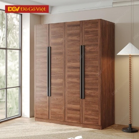 Tủ Quần Áo Gỗ Tự Nhiên 4 Cánh Thiết Kế Tối Giản Tinh Tế
