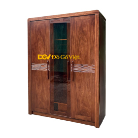 Tủ Quần Áo Hiện Đại Sang Trọng Cánh Kính Chân Thấp Tối Giản