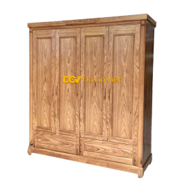 Tủ Quần Áo Phong Cách Hiện Đại 4 Cánh Mở Kiểu Pano Đẹp