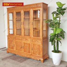 Tủ Rượu Gỗ Tự Nhiên Gõ Đỏ Nhóm 1 Cao Cấp Đẹp Giá Tốt