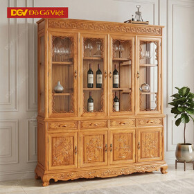 Tủ Rượu Gỗ Tự Nhiên Gõ Đỏ Nhóm 1 Cao Cấp Đẹp Giá Tốt