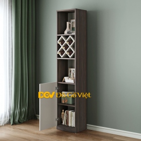 Tủ Rượu Nhỏ Gọn Kết Hợp Tủ Để Đồ Tiện Lợi Gỗ MDF Lõi Xanh