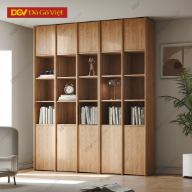 Tủ Sách Và Kệ Trang Trí Gỗ Tự Nhiên Cho Phòng Làm Việc