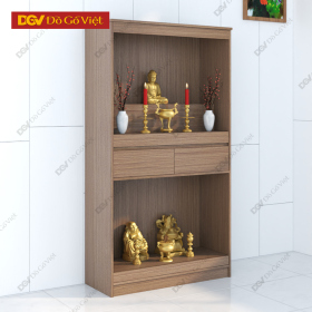 Tủ Thờ 2 Tầng Gỗ MDF Chống Ẩm Kết Hợp Bàn Thờ Ông Địa