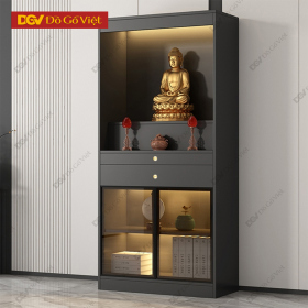 Tủ Thờ Đứng Gỗ MDF Màu Xám Hiện Đại Đẹp Bền Rẻ