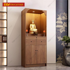 Tủ Thờ Gỗ Công Nghiệp Đẹp Thiết Kế Tối Giản Tiện Lợi