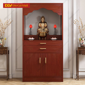 Tủ Thờ Gỗ Công Nghiệp Giá Rẻ Màu Trầm Sang Trọng