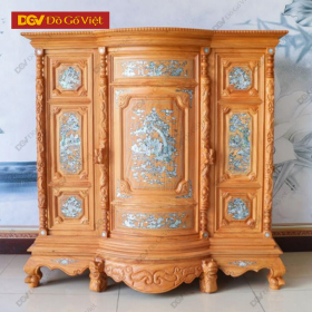 Tủ Thờ Gõ Đỏ Phệ Cẩn Cao Cấp 1m6 Đẹp Giá Rẻ