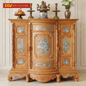 Tủ Thờ Gõ Đỏ Phệ Cẩn Cao Cấp 1m6 Đẹp Giá Rẻ